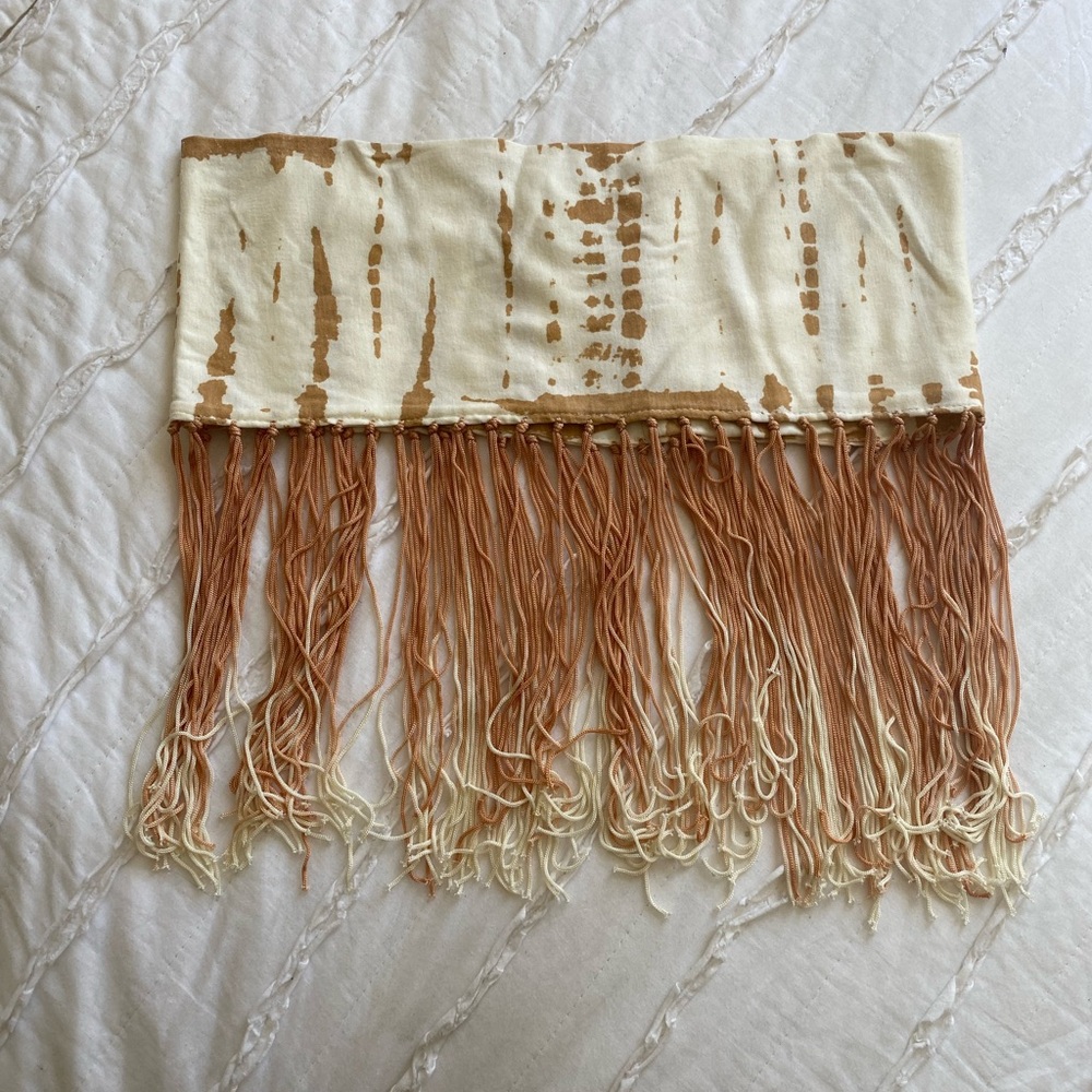 FESTIVAL Boho Fringe Tie-Dye Crop Top